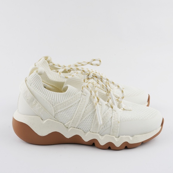 New MADEWELL Field Knit Sneakers in Eyelet White Multi - Picture 8 of 9